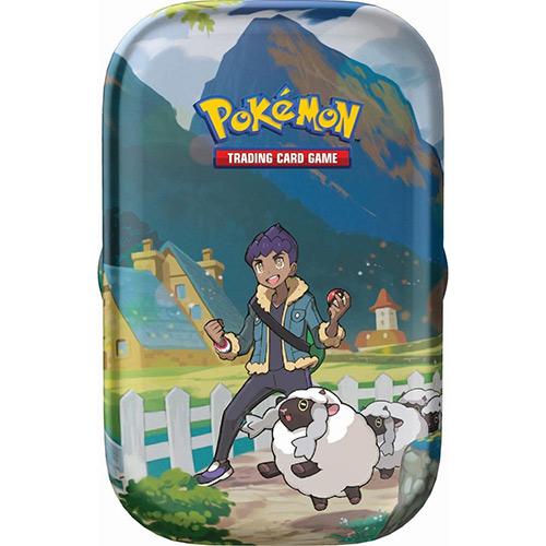Pokemon Crown Zenith Mini Tin - HOP & WOOLOO (2 Packs, 1 sticker sheet & art card)