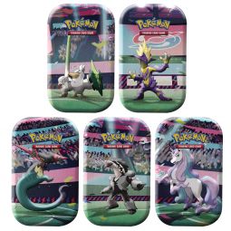 Pokemon Galar Power Mini Tins - SET OF 5 (Toxtricity, Dragapult, Sirfetch'd, Galarian Rapidash +1)