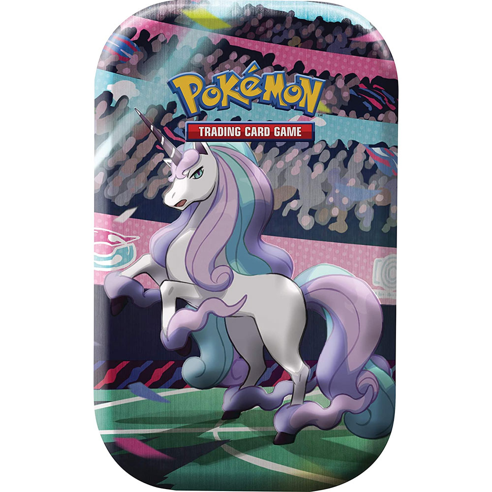 Pokemon Collectors Galar Power Mini Tin - GALARIAN RAPIDASH (2 Booster Packs, 1 Coin & Art Card)