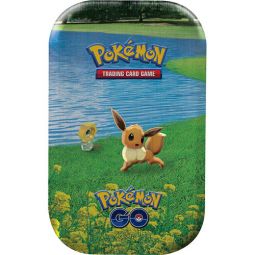 Pokemon GO Mini Tin - EEVEE (2 Pokemon Go Packs, 1 Coin & 1 Art Card)