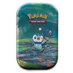 Pokemon Sinnoh Stars Mini Tin - PIPLUP & MIME JR. (2 Packs, 1 metallic coin & art card)