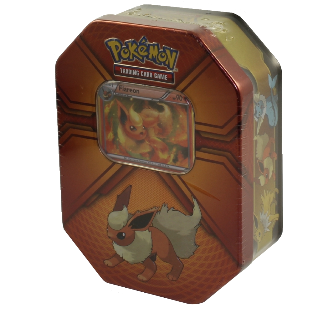 Pokemon Trading Card Game - Triple Effect Collectible Tin - FLAREON (3 packs & 1 special foil)