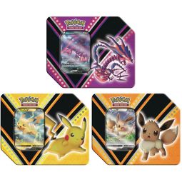 Pokemon 2020 V Powers Collectors Tins - SET OF 3 (Pikachu V, Eevee V & Eternatus V) Pokemon 2020 V Powers Collectors Tins - SET OF 3 (Pikachu V, Eevee V & Eternatus V)