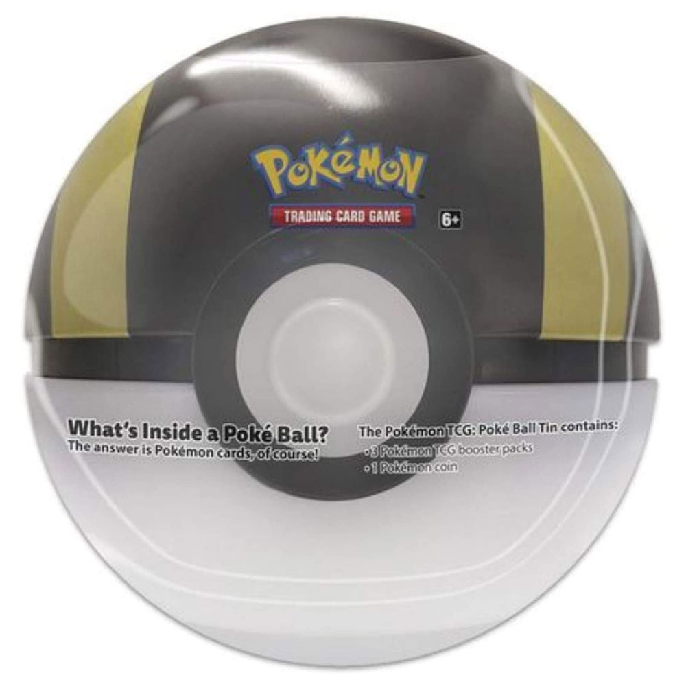 Pokemon Summer 2020 Collectors Poke Ball Tin - ULTRA BALL (3 packs & 1 Coin)