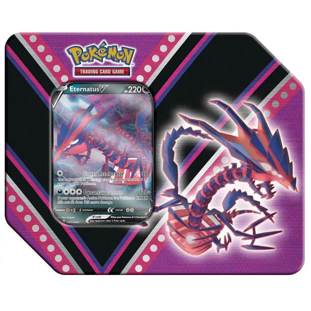 Pokemon 2020 V Powers Collectors Tin - ETERNATUS V (5 Packs & 1 Foil)