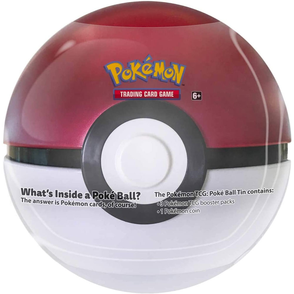 Pokemon Spring 2021 Collectors Poke Ball Tin - POKE BALL (3 packs & 1 Coin)