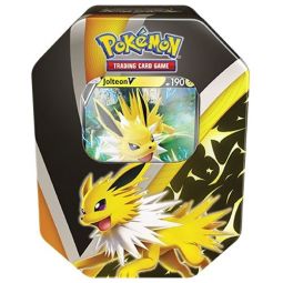 Pokemon 2021 Eevee Original Evolutions Collectors Tin - JOLTEON V (4 Packs & 1 Foil)