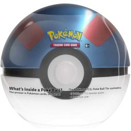 Pokemon Fall 2021 Collectors Poke Ball Tin - GREAT BALL (3 packs & 1 Coin)