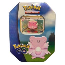 Pokemon GO 2022 Collectible Sealed Tin - BLISSEY (4 Packs, 2 Foils & 1 Sticker Sheet)