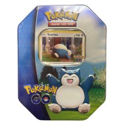 Pokemon GO 2022 Collectible Sealed Tin - SNORLAX (4 Packs, 2 Foils & 1 Sticker Sheet)