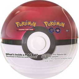 Pokemon GO 2022 Collectors Poke Ball Tin - POKE BALL (3 packs & 2 Sticker Sheets)