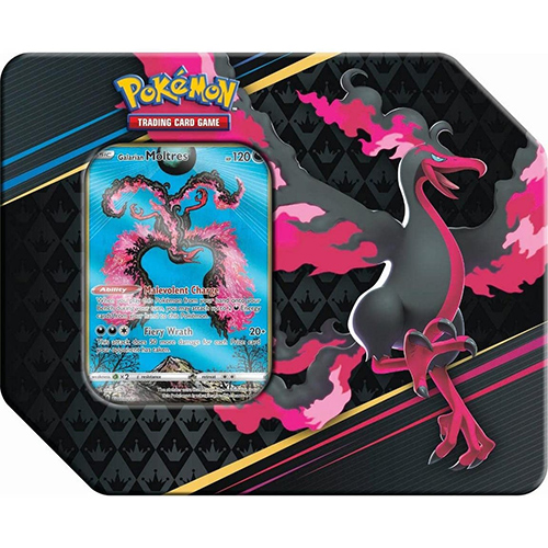 Pokemon 2023 Collectors Crown Zenith Tin - GALARIAN MOLTRES (5 packs & 1 Foil Promo)