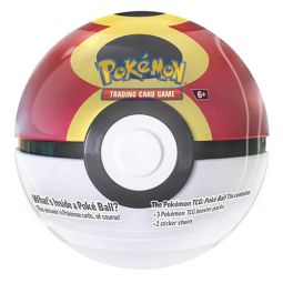 Pokemon Fall 2025 Collectors Poke Ball Tin - REPEAT BALL (3 packs & 2 Sticker Sheets)