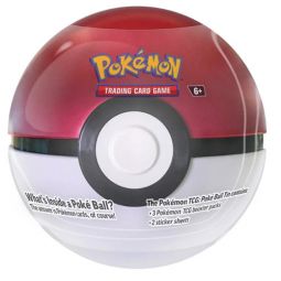 Pokemon Fall 2025 Collectors Poke Ball Tin - POKE BALL (3 packs & 2 Sticker Sheets)