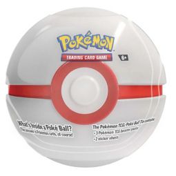 Pokemon Fall 2025 Collectors Poke Ball Tin - PREMIER BALL (3 packs & 2 Sticker Sheets)