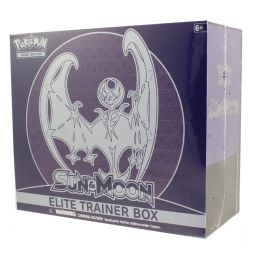 Pokemon Cards - Sun & Moon Elite Trainer Box - LUNALA (8 packs, 65 sleeves, energies & more) Pokemon Cards - Sun & Moon Elite Trainer Box - LUNALA (8 packs, 65 sleeves, energies & more)