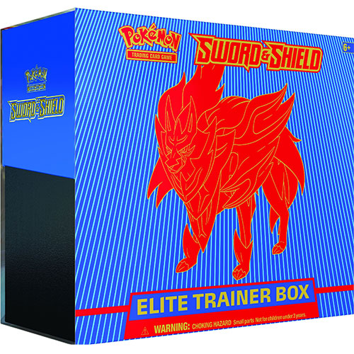 Pokemon Sword & Shield Elite Trainer Box - ZAMAZENTA (Shield)(8 Packs, Energy Cards, Sleeves & More)