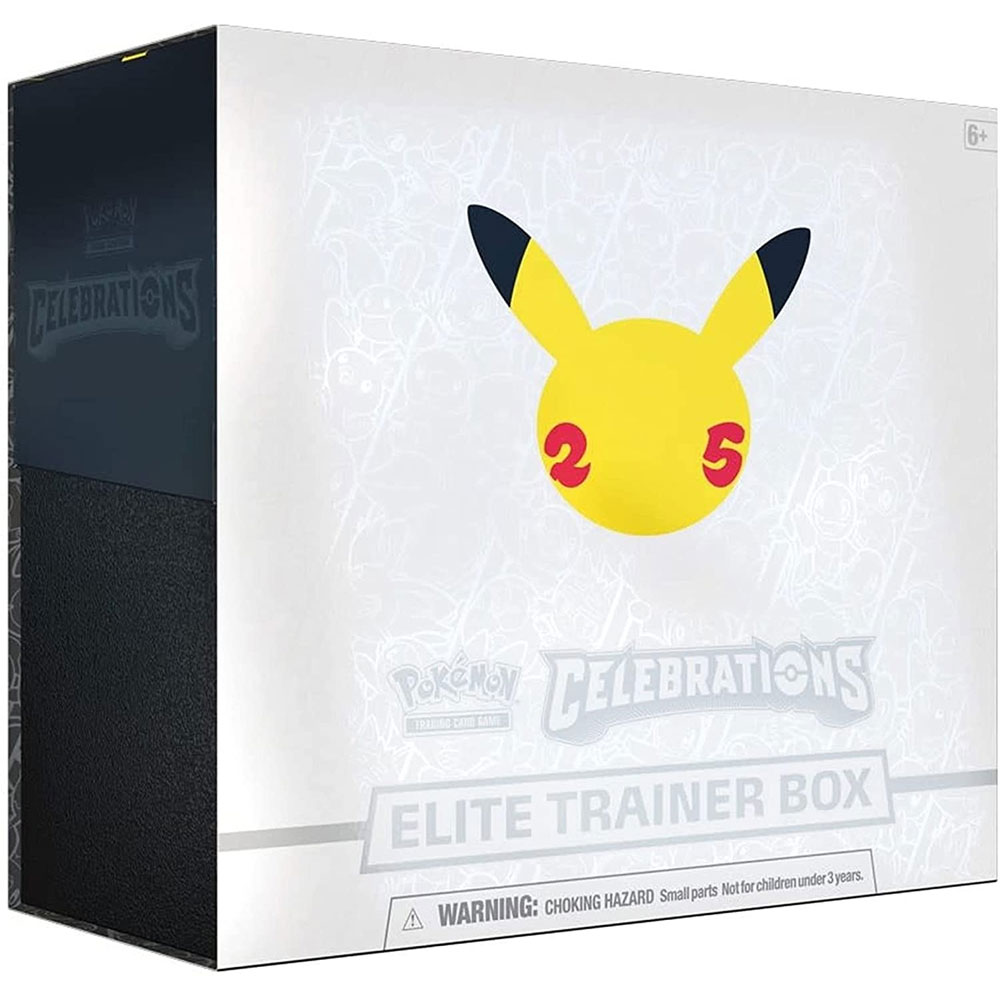 Pokemon Cards - CELEBRATIONS ELITE TRAINER BOX (15 Packs, 65 Sleeves, 45 Energy Cards & More)