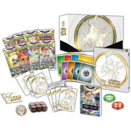 Pokemon Cards Sword & Shield Brilliant Stars - ELITE TRAINER BOX (8 Packs, 65 Sleeves & More)