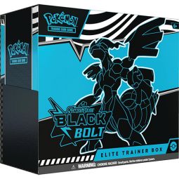 Pokemon Cards - Scarlet & Violet: Black Bolt - ELITE TRAINER BOX (9 Packs, 65 Sleeves+)