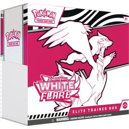 Pokemon Cards - Scarlet & Violet: White Flare - ELITE TRAINER BOX (9 Packs, 65 Sleeves+)