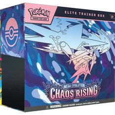 Pokemon Cards - Mega Evolution Chaos Rising - ELITE TRAINER BOX (9 Packs, 65 Sleeves+)