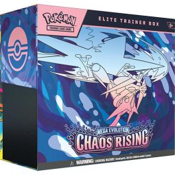 Pokemon Cards - Mega Evolution Chaos Rising - ELITE TRAINER BOX (9 Packs, 65 Sleeves+)