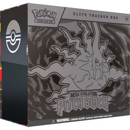 Pokemon Cards - Mega Evolution Pitch Black - ELITE TRAINER BOX (9 Packs, 65 Sleeves+)
