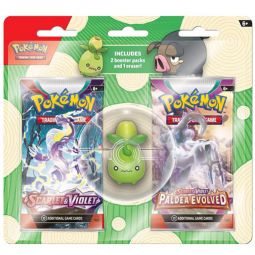 Pokemon TCG Supplies - Back 2 School 2023 SMOLIV ERASER BLISTER (1 Eraser & 2 Booster Packs)