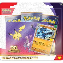 Pokemon Cards - 30th Celebration LUCARIO TECH STICKER COLLECTION [3 Packs & More][COMING SOON]