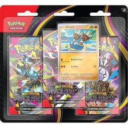 Pokemon Cards - Mega Evolution Pitch Black - BINACLE BLISTER PACK [3 Packs & 1 Foil]
