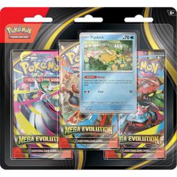 Pokemon Cards - Mega Evolution - PSYDUCK BLISTER PACK (3 Boosters & 1 Foil)