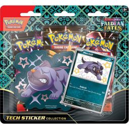 Pokemon S&V: Paldean Fates - SHINY MASCHIFF TECH STICKER COLLECTION [3 Packs & More]