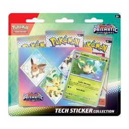 Pokemon S&V: Prismatic Evolutions - LEAFEON TECH STICKER COLLECTION [3 Packs & More]