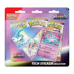 Pokemon S&V: Prismatic Evolutions - SYLVEON TECH STICKER COLLECTION [3 Packs & More]
