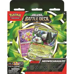 Pokemon Trading Cards - Deluxe Battle Deck - MEOWSCARADA EX (60-Card Deck, Deck Box, Playmat & More)