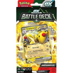 Pokemon Trading Cards - EX Battle Decks - AMPHAROS EX (60-Card Deck, Deck Box, Coin & More)