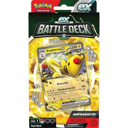 Pokemon Trading Cards - EX Battle Decks - AMPHAROS EX (60-Card Deck, Deck Box, Coin & More)