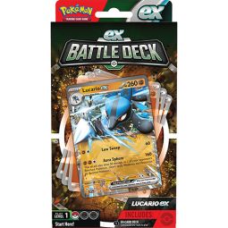 Pokemon Trading Cards - EX Battle Decks - LUCARIO EX (60-Card Deck, Deck Box, Coin & More)