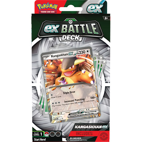 Pokemon Trading Cards - EX Battle Decks - KANGASKHAN EX (60-Card Deck, Deck Box, Coin & More)