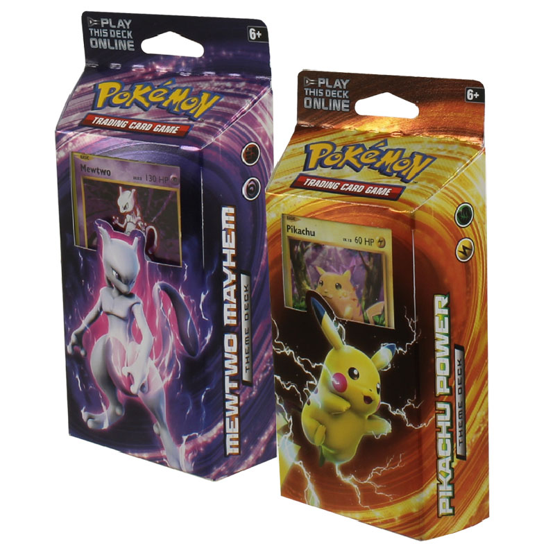 Pokemon Cards - XY Evolutions - Theme Decks - SET of 2 (Pikachu Power & Mewtwo Mayhem)