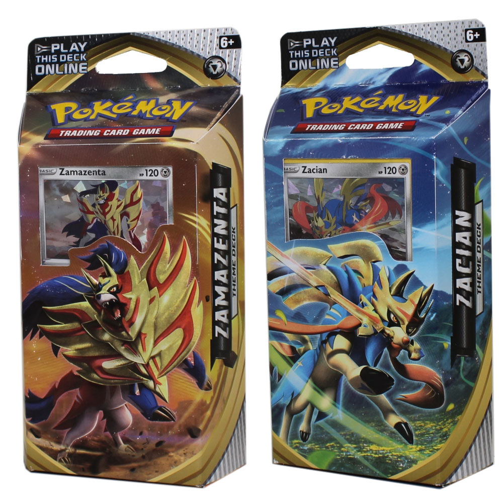 Pokemon Cards - S&S: Rebel Clash Theme Decks - SET OF 2 (Zacian & Zamazenta)