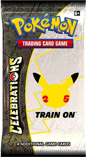 Pokemon Cards - Celebrations 25th Anniversary - BOOSTER PACK (4 Cards)