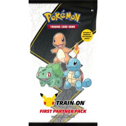 Pokemon Cards - KANTO FIRST PARTNER PACK (2 Booster Packs & 3 JUMBO Oversize Cards)