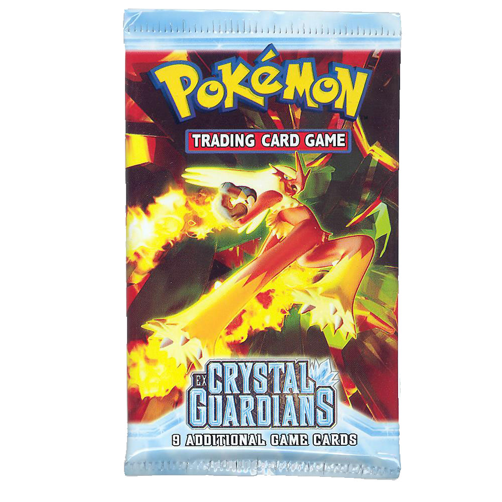Pokemon Cards - EX CRYSTAL GUARDIANS - Booster Pack (Blaziken Cover Art)
