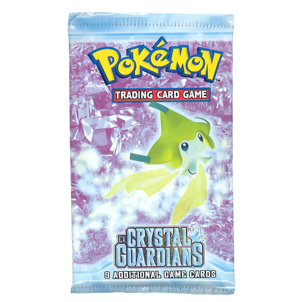 Pokemon Cards - EX CRYSTAL GUARDIANS - Booster Pack (Jirachi Cover Art)