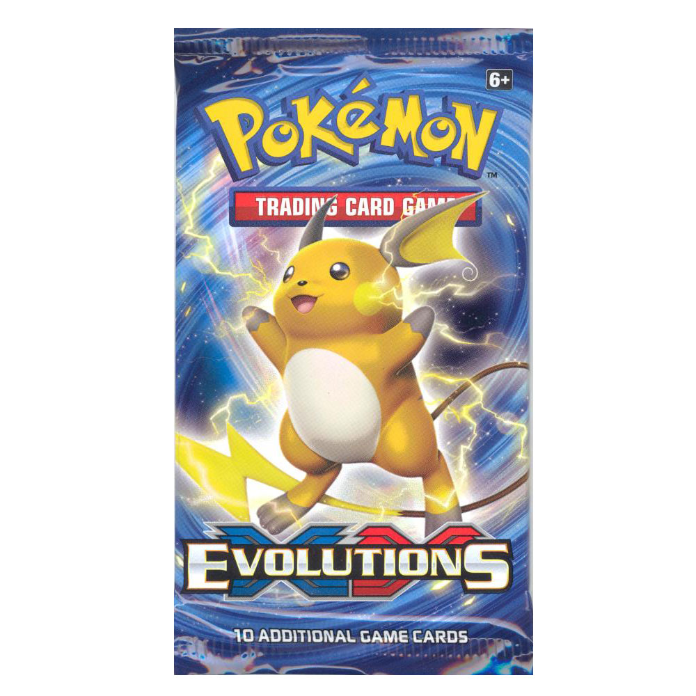 10 XY EVOLUTIONS Booster Pack Lot Factory Sealed From Box Pokemon Cards 