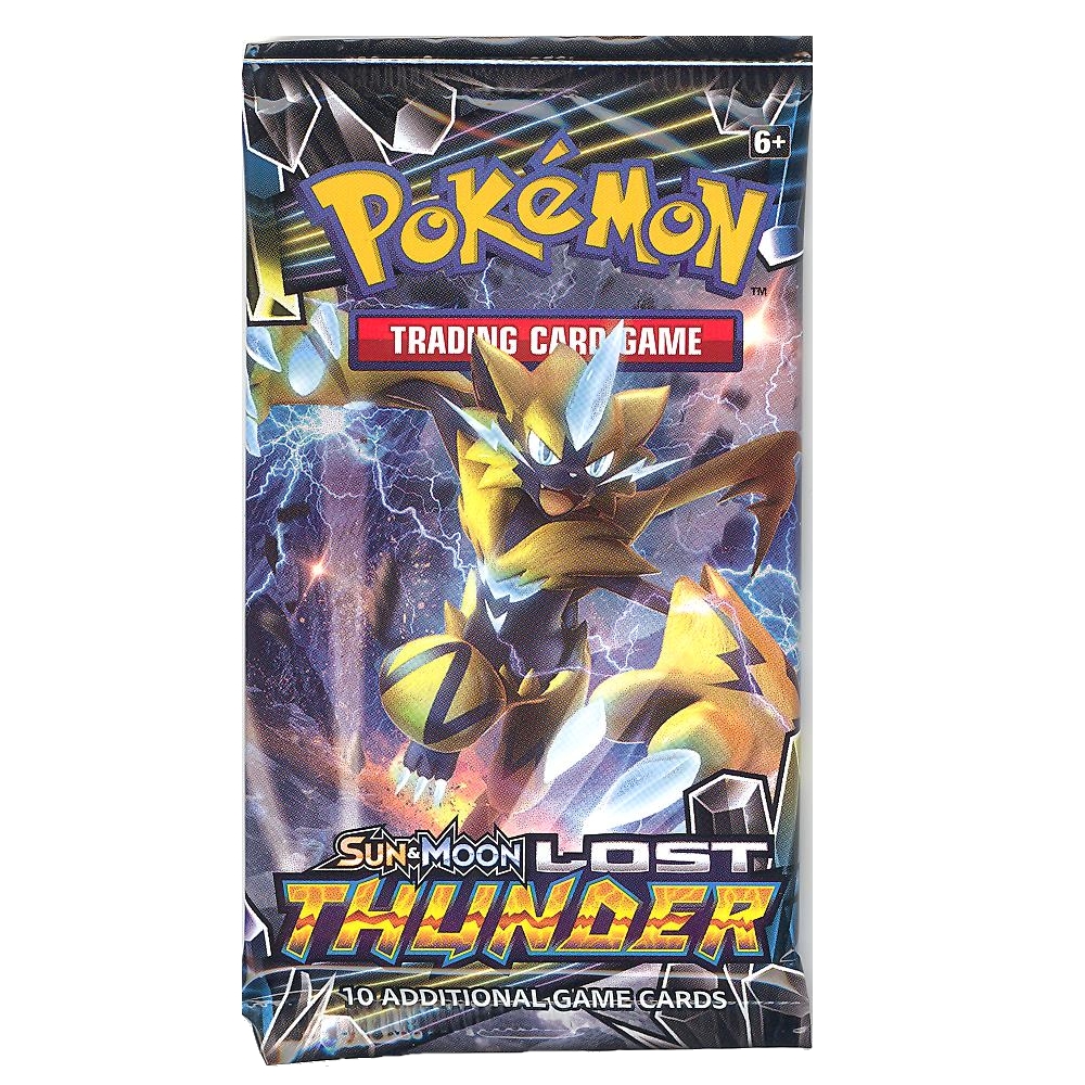 Pokemon Cards - Sun & Moon Lost Thunder - Booster Pack (10 Cards)