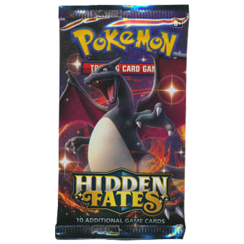 Pokemon Cards - Sun & Moon Hidden Fates - BOOSTER PACK (10 Cards)
