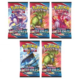 Pokemon Cards - Sword & Shield: Battle Styles - BOOSTER PACKS (5 Pack Lot)